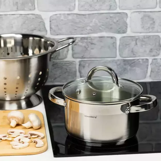 Klausberg nerūdijančio plieno puodas, 1,8 l, Ø16 cm KB-7122 1