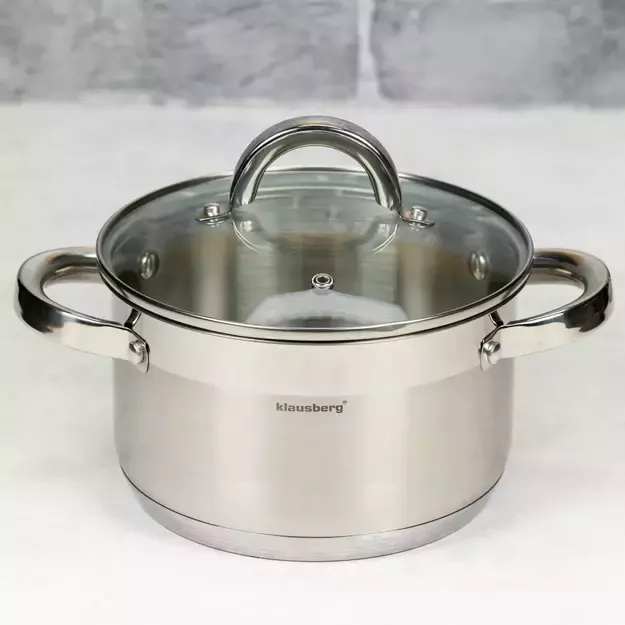 Klausberg nerūdijančio plieno puodas, 1,8 l, Ø16 cm KB-7122 2