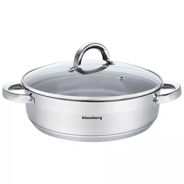 Klausberg nerūdijančio plieno puodas, 6 l, Ø28 cm KB-7174