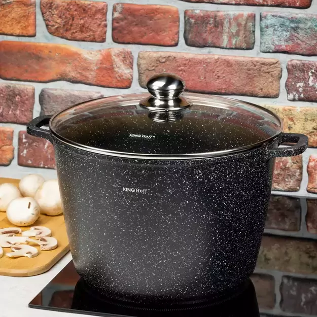 KINGHoff marmurinis puodas su dangčiu, 6,2 l, Ø24 cm KH-1598 1