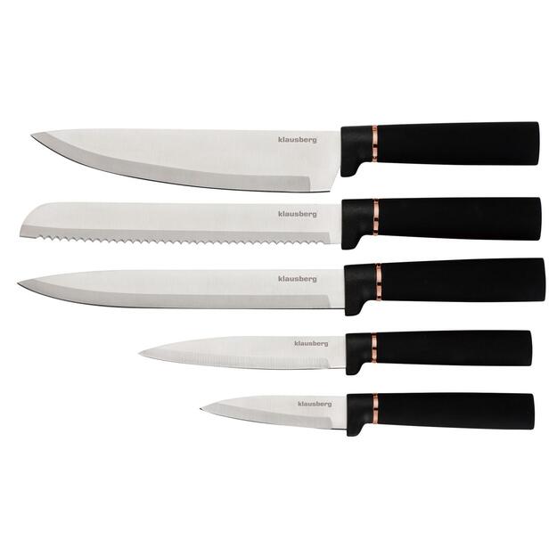 Klausberg virtuvinių peilių ir pjaustymo lentelių rinkinys su stovu, 10 dalių, KB-7834 6