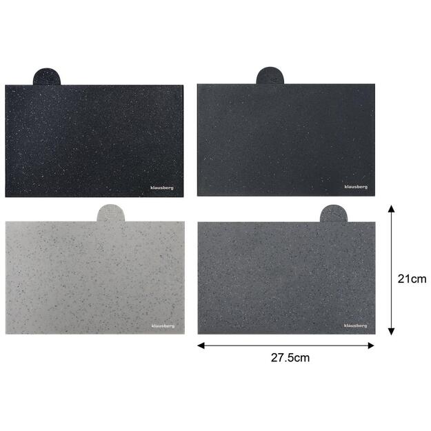 Klausberg virtuvinių peilių ir pjaustymo lentelių rinkinys su stovu, 10 dalių, KB-7834 1