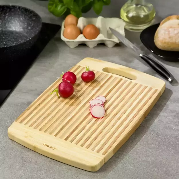 Kinghoff bambuko pjaustymo lentelė 33 × 23 × 1,8 cm KH-1141 1