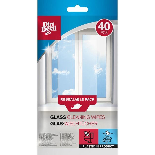 Dirt Devil stiklo valymo servetėlės 18 × 20 cm 871125249559