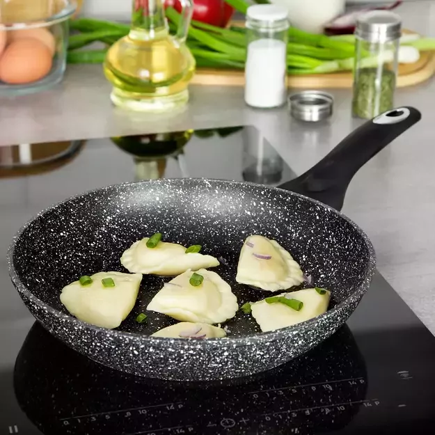 Aliumininė keptuvė su marmurine danga, Ø28 cm, pilka KB-7035 1