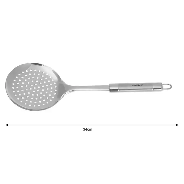 Kinghoff kiauras virtuvinis šaukštas, plieninis, 34 cm KH-3392 1