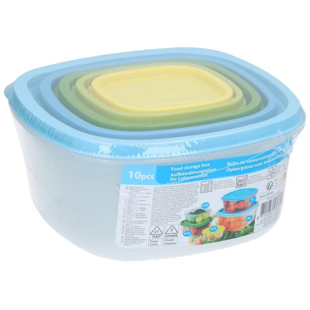 ChatGPT said:  Maisto laikymo dėžučių rinkinys, įvairių dydžių, 5 vnt. 871125225605 1