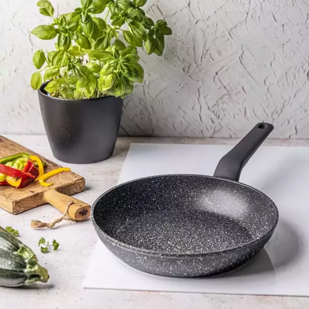 Aliumininė keptuvė su marmurine danga, Ø24 cm, juoda KB-7664 2