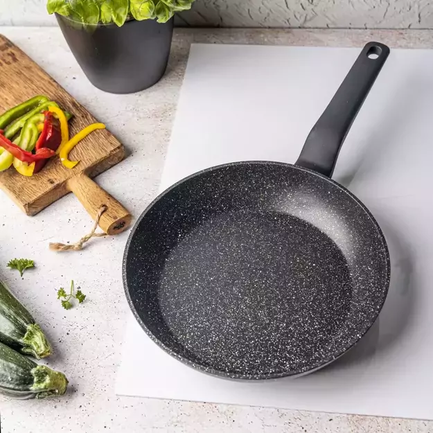 Aliumininė keptuvė su marmurine danga, Ø24 cm, juoda KB-7664 3