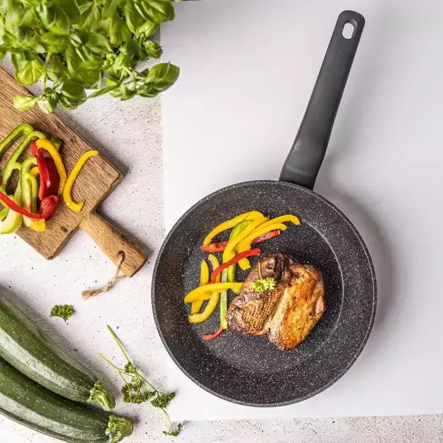 Aliumininė keptuvė su marmurine danga, Ø24 cm, juoda KB-7664 4