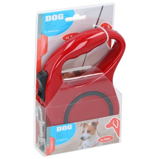 PET TREATMENT ištraukiamas pavadėlis šuniui, 5 m, įvairių spalvų, 871125224285 1