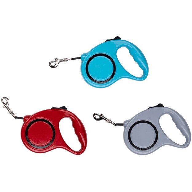 PET TREATMENT ištraukiamas pavadėlis šuniui, 5 m, įvairių spalvų, 871125224285