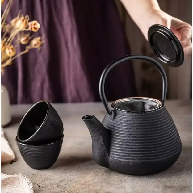 Kinghoff ketaus arbatinukas su filtru ir puodeliais 1 l KH-1846 6