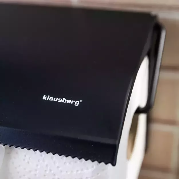 Klausberg sieninis popierinių rankšluosčių laikiklis, juodas KB-7714 4