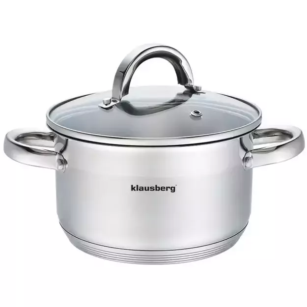 Klausberg nerūdijančio plieno puodas, 2,6 l, Ø18 cm KB-7123