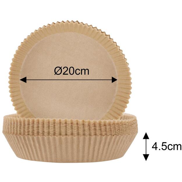 Klausberg kepimo popierius karšto oro gruzdintuvei Ø20 cm, 100 vnt. KB-7780 2