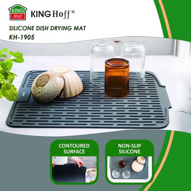 Kinghoff silikoninis indų džiovinimo kilimėlis 46 × 40 cm KH-1905 1
