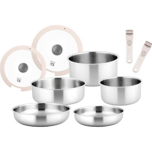 CS Kochsysteme puodų ir keptuvių rinkinys 9 dalių PETAL CS-102333