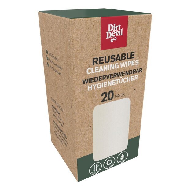 Dirt Devil valymo šluostės, 25 × 25 cm, 20 vnt. 871125229039