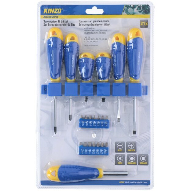 KINZO atsuktuvų ir antgalių rinkinys, 871125216618