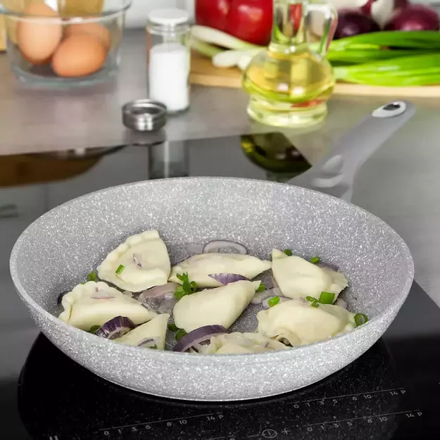 Aliumininė keptuvė su marmurine danga, Ø24 cm, pilka KB-7309 1