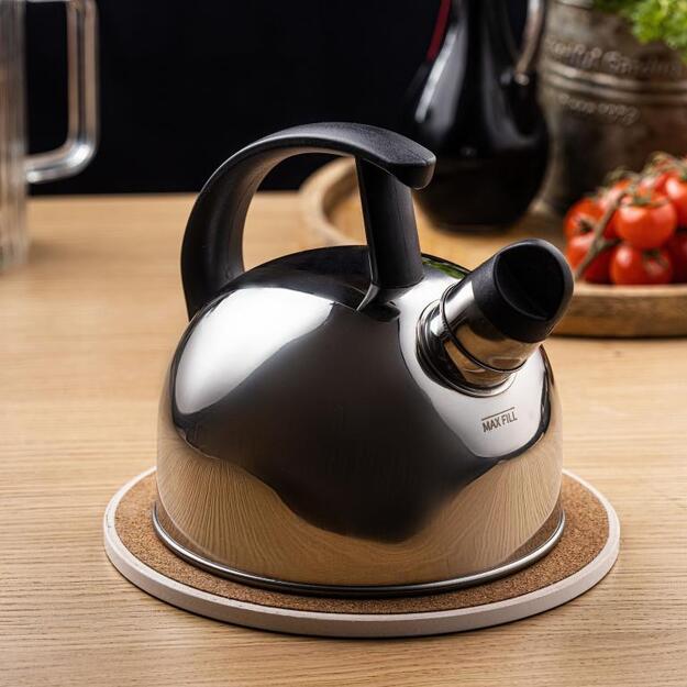 KINGHoff nerūdijančio plieno virdulys su švilpuku, 1,5 l, sidabrinis KH-1896 3