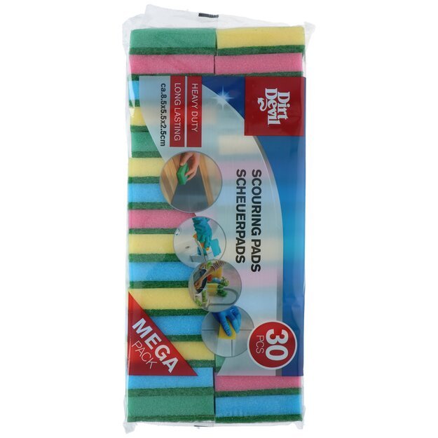 Dirt Devil valymo kempinės 85 × 55 × 25 mm, 30 vnt. 871125247759 1