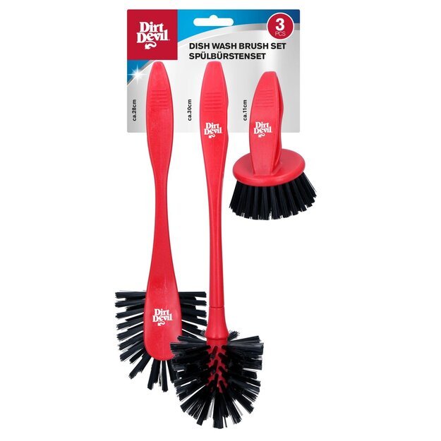 Dirt Devil indų plovimo šepetėlių rinkinys, 3 dydžių (28 / 30 / 11 cm) 871125247457 1