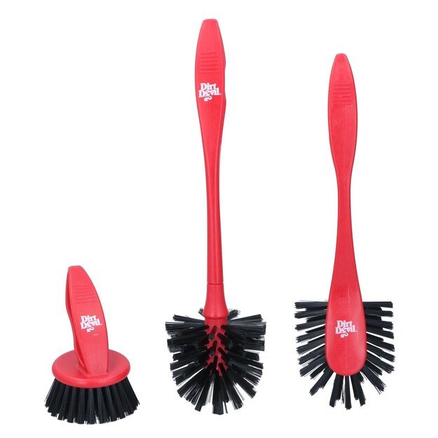 Dirt Devil indų plovimo šepetėlių rinkinys, 3 dydžių (28 / 30 / 11 cm) 871125247457