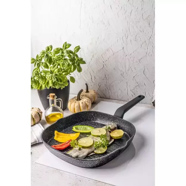 Aliumininė keptuvė su marmurine danga, Ø28 cm, juoda KB-7662 5