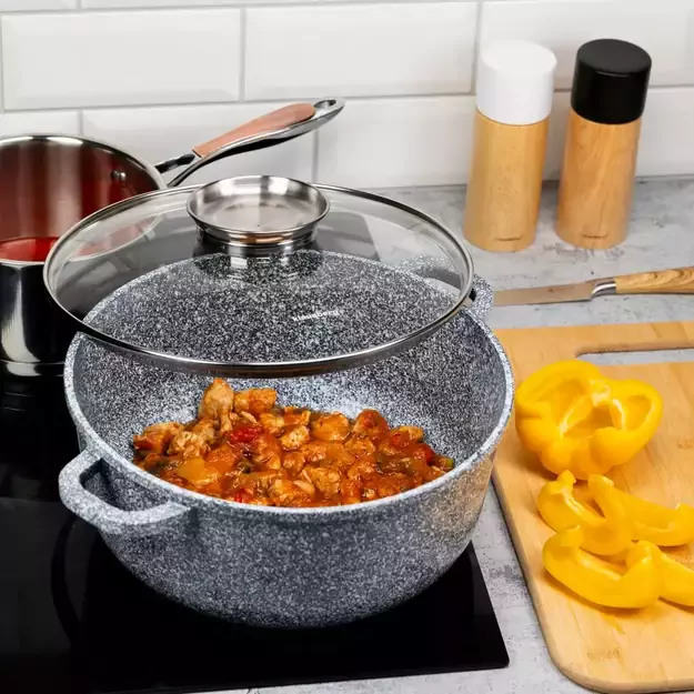 Klausberg aliumininis puodas su dangčiu, 3,3 l, Ø22 cm KB-7521 1