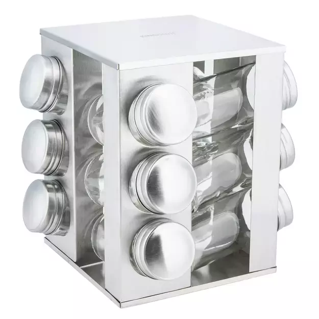 KINGHoff prieskonių indelių rinkinys su stovu, 13 dalių KH-4008