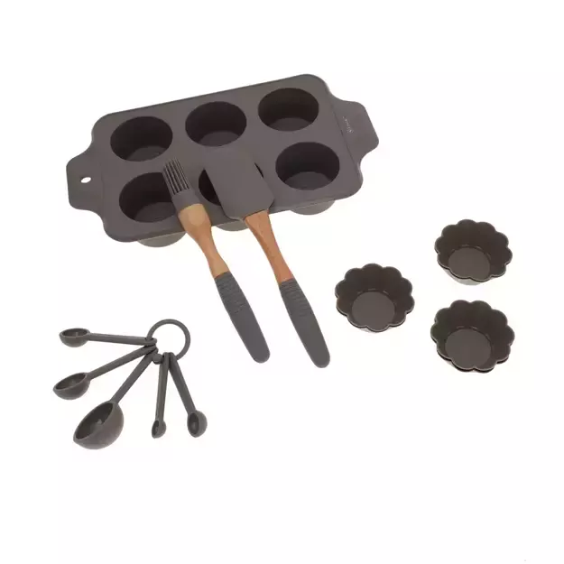 Kassel silikoninių kepimo priemonių rinkinys keksiukams 93703 2
