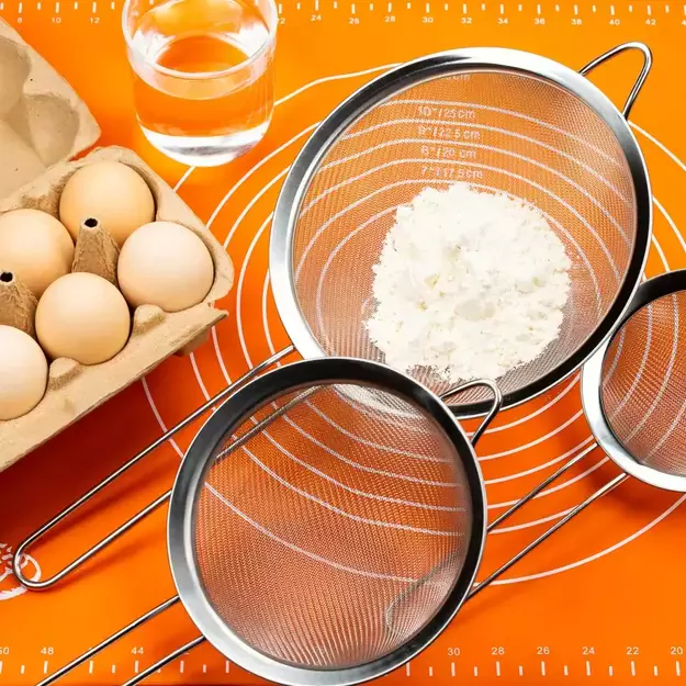 Kinghoff sietelių rinkinys, plienas, Ø10/14/18 cm KH-3412 1