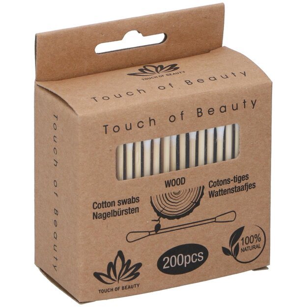 Touch of Beauty kosmetiniai vatos pagaliukai, 200 vnt. 871125218654