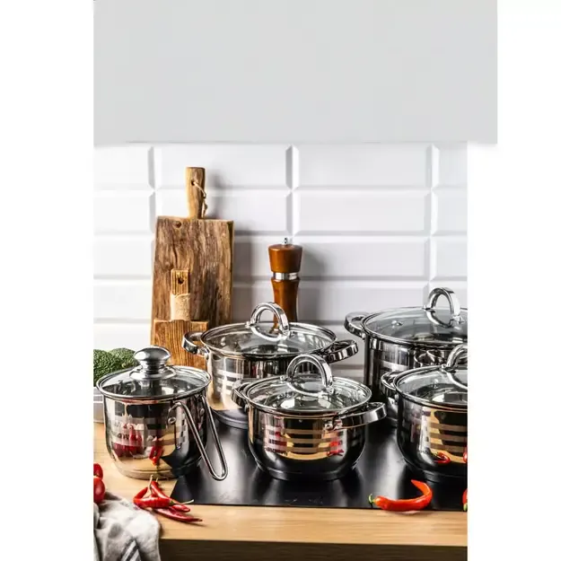 Klausberg plieninių puodų rinkinys Ø14 / 16 / 18 / 20 / 24 cm KB-7696 3