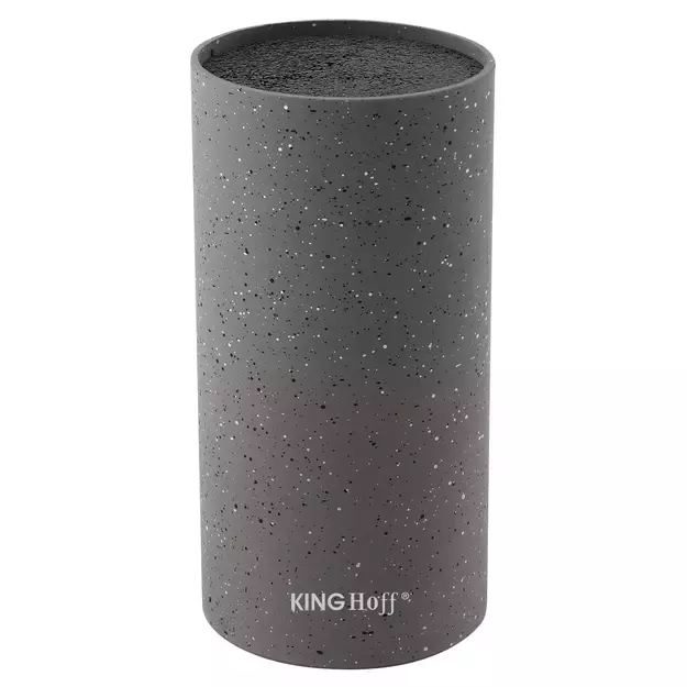 KINGHoff peilių stovas, pilkas marmurinis, 11 × 22 cm KH-1249