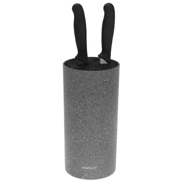 KINGHoff peilių stovas, pilkas marmurinis, 11 × 22 cm KH-1249 2