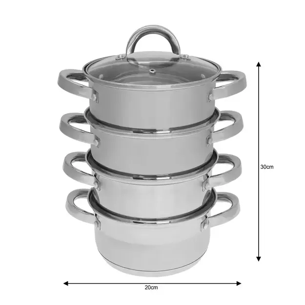 Klausberg nerūdijančio plieno garpuodis, 5 dalių, Ø18 cm KB-7137 2