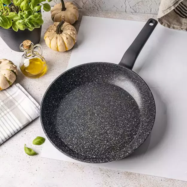Aliumininė keptuvė su marmurine danga, Ø28 cm, juoda KB-7665 2