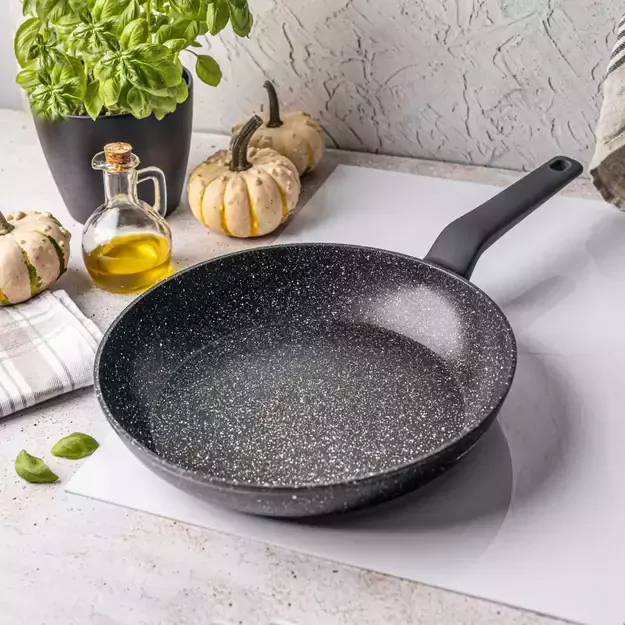 Aliumininė keptuvė su marmurine danga, Ø28 cm, juoda KB-7665 3