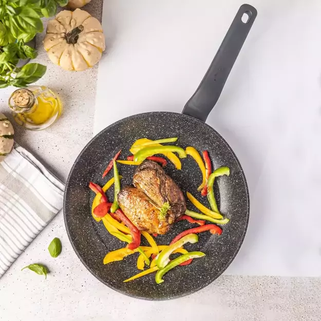 Aliumininė keptuvė su marmurine danga, Ø28 cm, juoda KB-7665 4