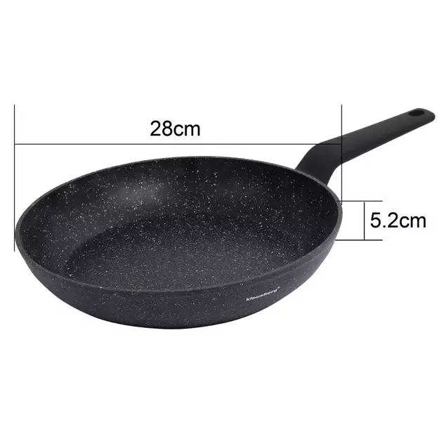 Aliumininė keptuvė su marmurine danga, Ø28 cm, juoda KB-7665 6