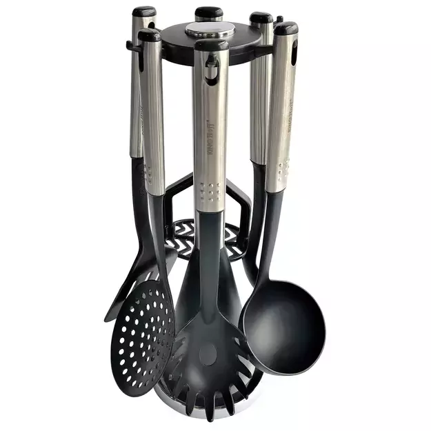 KINGHoff virtuvinių įrankių rinkinys, 7 dalių, nailonas–nerūdijantis plienas KH-1569