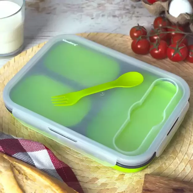 Klausberg silikoninė maisto dėžutė, įvairių spalvų, 1100 ml KB-7024 1