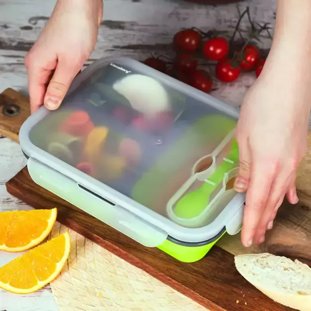 Klausberg silikoninė maisto dėžutė, įvairių spalvų, 1100 ml KB-7024 4