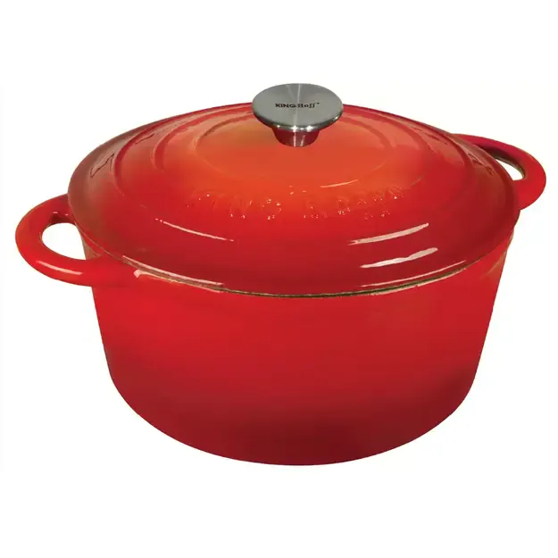 Kinghoff ketaus puodas raudonas Ø21 cm 2,4 l KH-1614