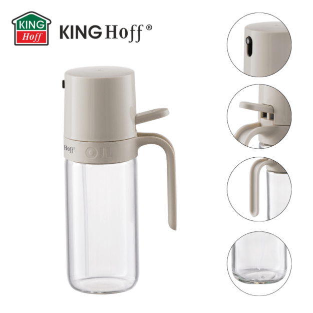 Kinghoff aliejaus ir acto purkštuvas 250 ml stiklinis KH-2005 3