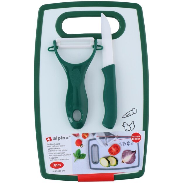 Alpina pjaustymo lentelė su peiliu ir skustuku, įvairių spalvų, 25 × 16 cm 871125225043 3