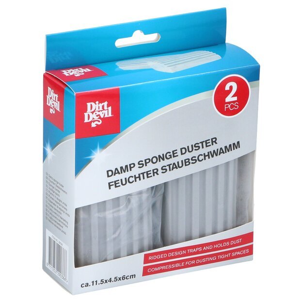 Dirt Devil drėgnos valymo kempinės, 2 vnt., 11,5 × 4,5 × 6 cm 871125229038
